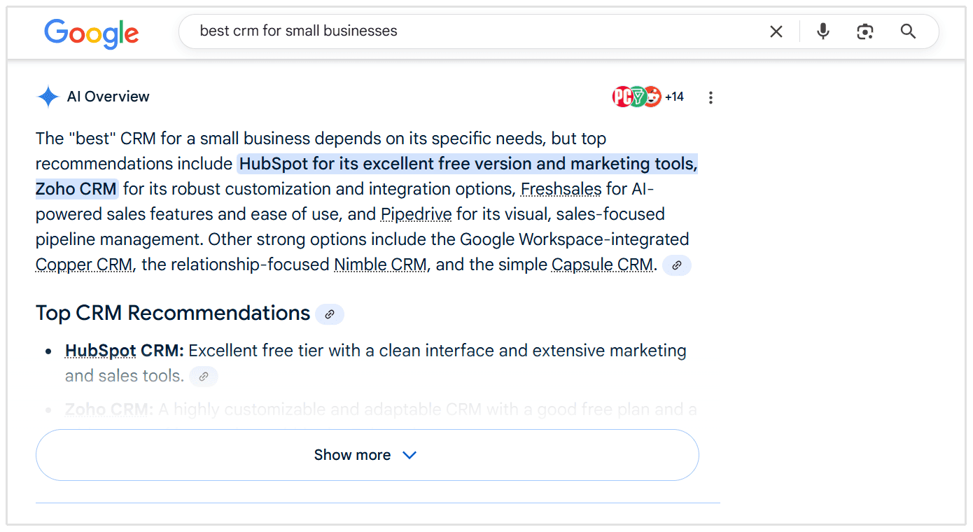 Przykład przeglądu AI
